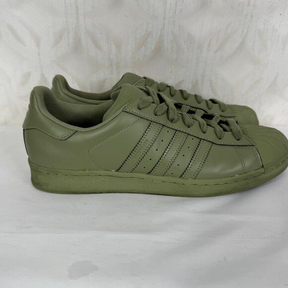 Adidas Superstar x Pharrell Equality Superstar Shift Olive Rare Men’s Size 11.5 - Picture 8 of 12